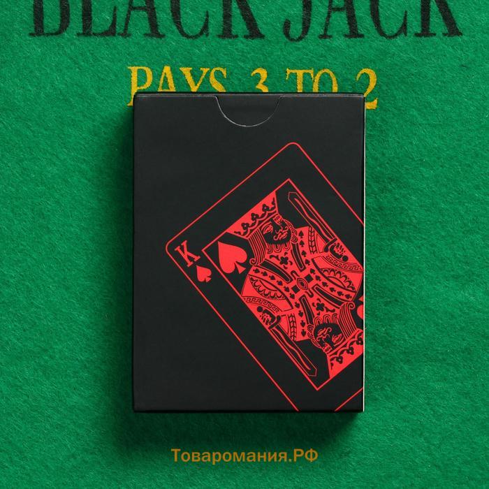 Карты игральные пластиковые, колода 54 шт., 6.5×9×2 см