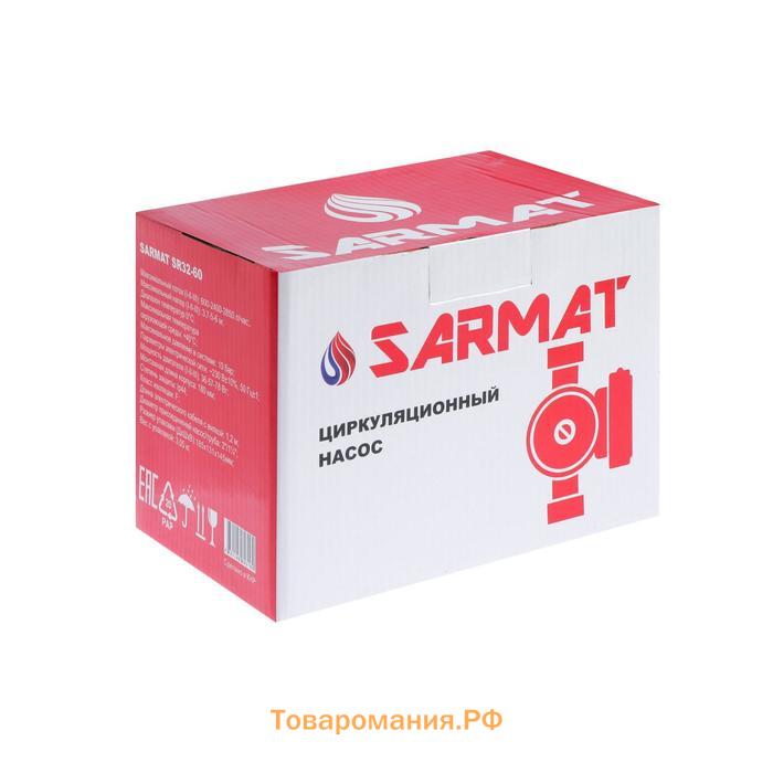 Насос циркуляционный SARMAT SR 32-60, 36/57/78 Вт, напор 6 м, кабель 1.2 м