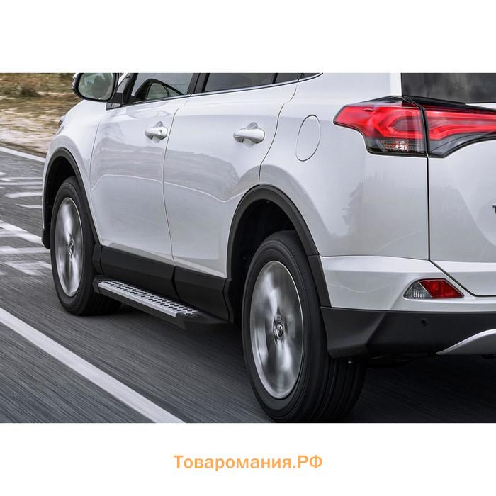 Порог-площадка "Bmw-Style" RIVAL, Toyota Rav 4 2013-н.в., с крепежом, D173AL.5705.1