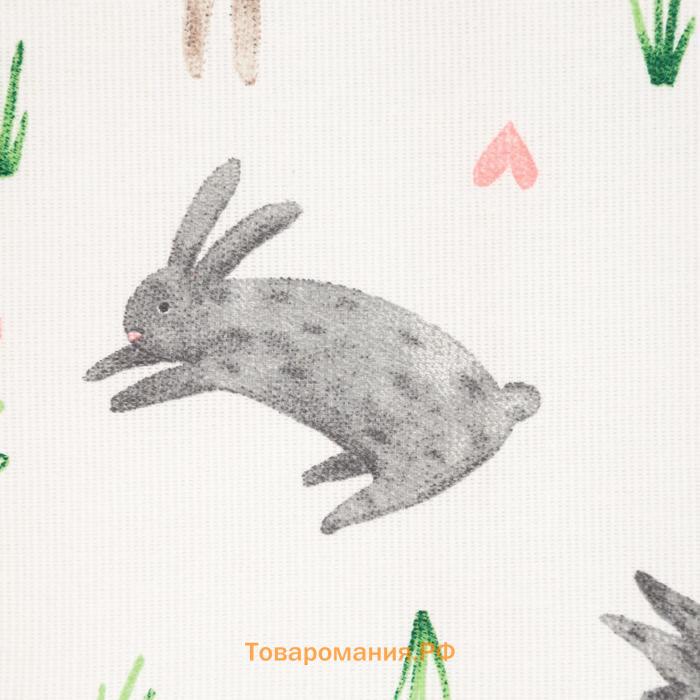 Скатерть пасхальная  Fluffy bunnies, 110×144 см, 100% хлопок, 164 г/м²