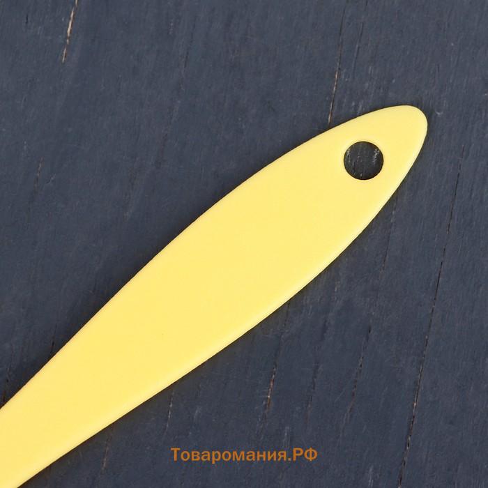 Кисть  «Лето», силикон, 16.5 см, голубая