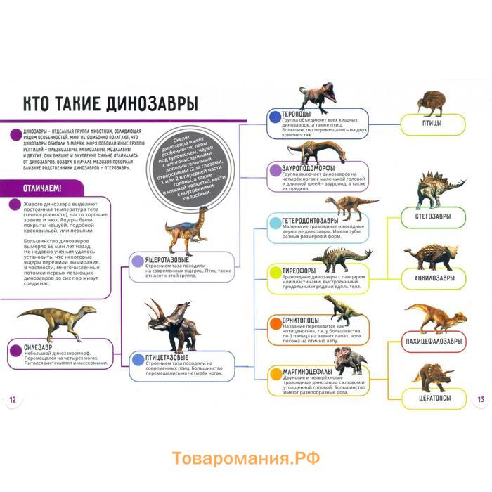 Животные / Динозавры. 250 невероятных фактов (энциклопедия в дополненной реальности) Слеткова Ю. / Попов Я.