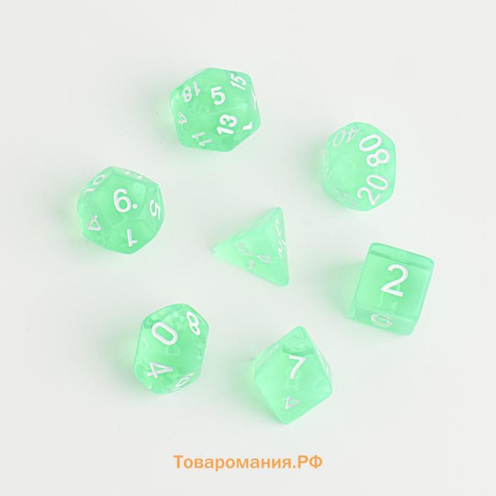 Набор кубиков для D&D (Dungeons and Dragons, ДнД), серия: D&D, "Время игры. Сияние",  7 шт