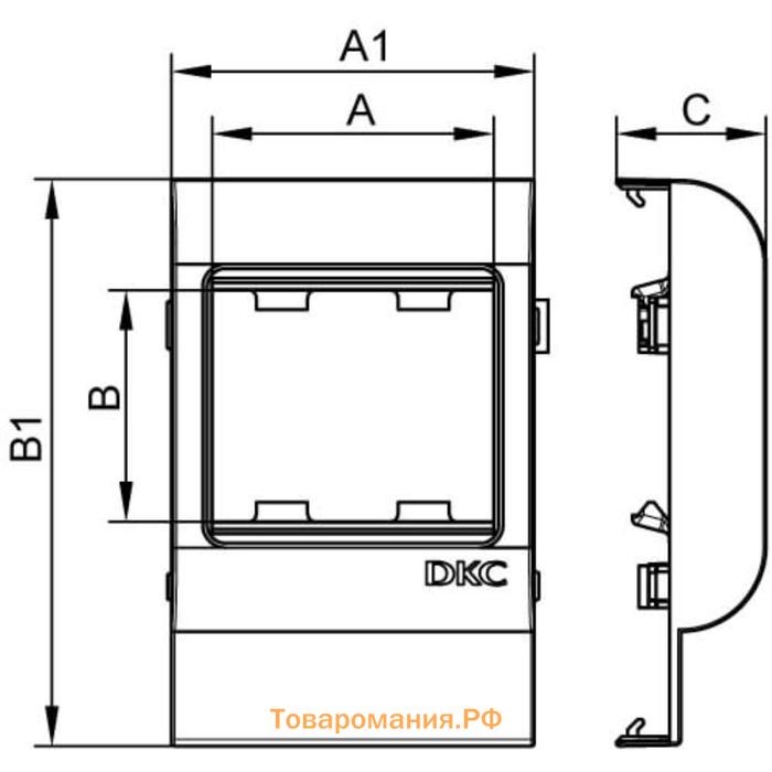 Рамка установочная DKC PDA-45N, 100 мм, под 45х45 мм, для Mosaic, 00514