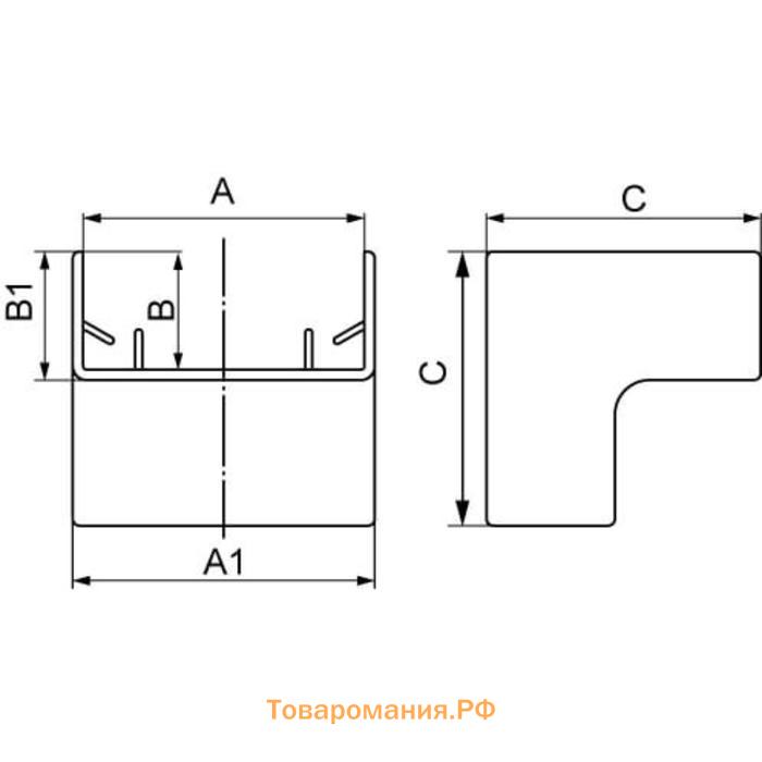 Угол внутренний DKC AIM, 25х17 мм, 00391