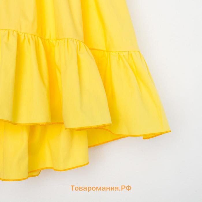 Платье детское KAFTAN "Princess", размер 34 (122-128), цвет жёлтый