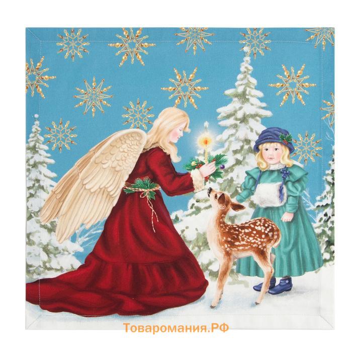 Новый год. Новогодний набор салфеток  Christmas time, 40х40см 4 шт