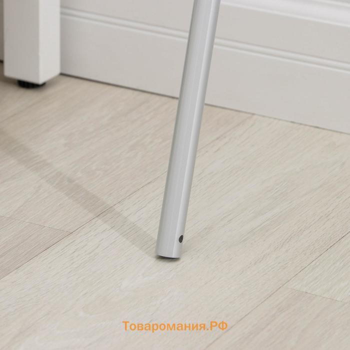Рукоятка алюминиевая, 123 см, d=2.1 см, с отверстием под клипсу