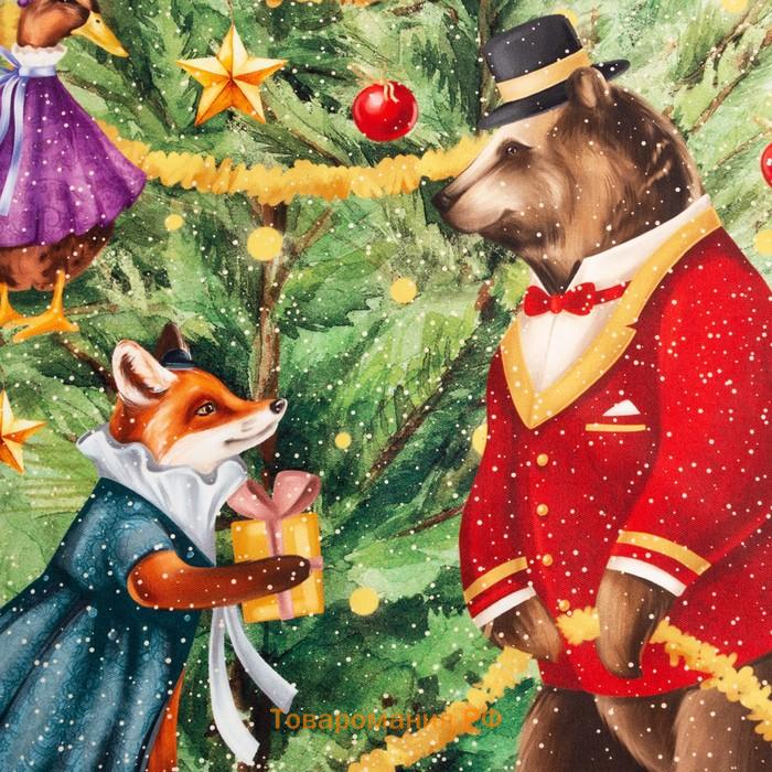 Фартук новогодний "" Noble Christmas 60х70см, 100% хлопок, саржа 190 гр/м2