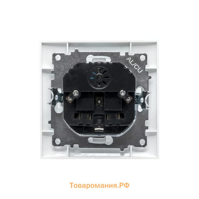 Розетка EKF "Минск", 16 А + 2 USB 2.1А, одноместная, с з/к, с защитными шторками, белая