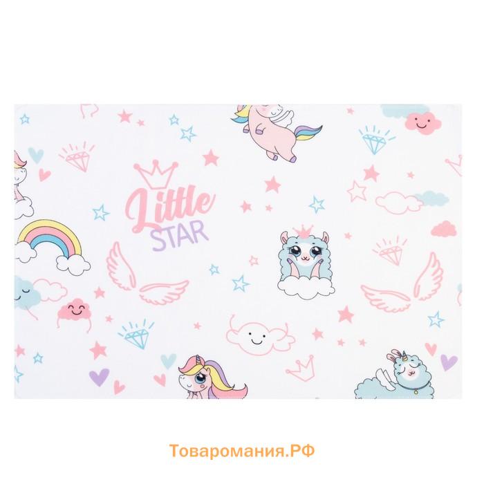 Пелёнка "Крошка Я" Little star 40*60 см, 100% хлопок