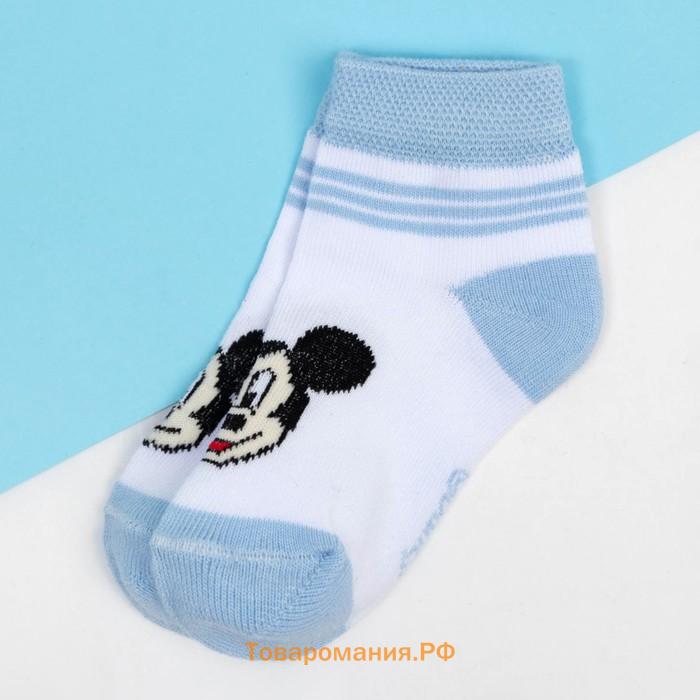 Носки "Mickey Mouse", Микки Маус, белый, 6-8 см