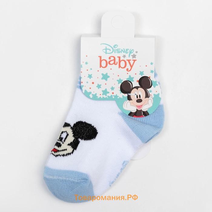 Носки "Mickey Mouse", Микки Маус, белый, 6-8 см