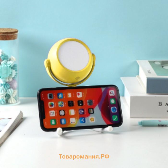 Настольная лампа "Октопус" LED 2Вт USB АКБ желтый 6х6х20,5 см RISALUX