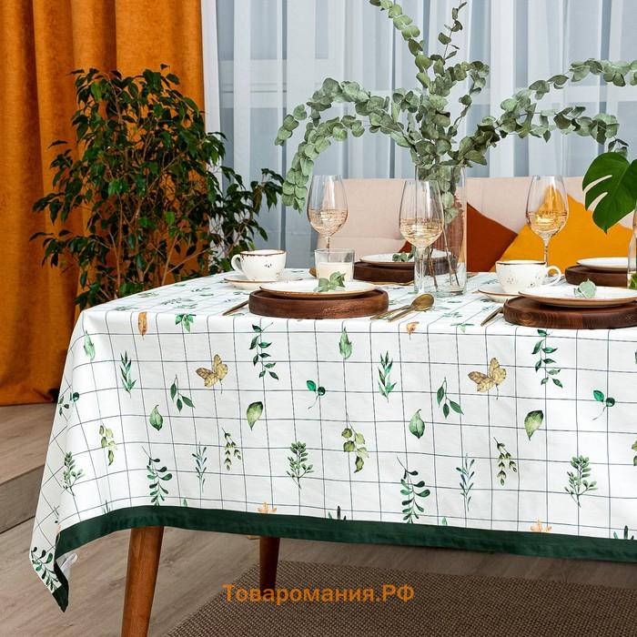 Скатерть "" Flora 149х110 см, 100% хлопок, саржа 190 г/м2