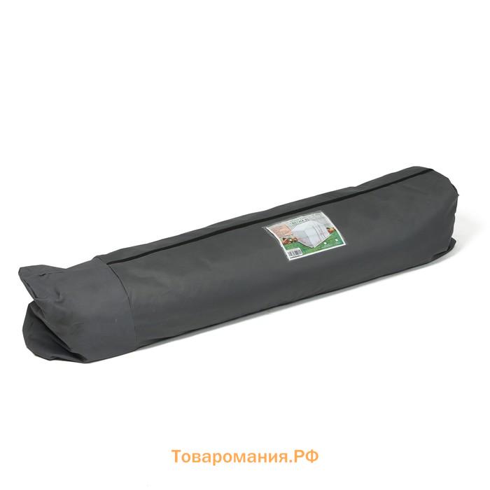 Теплица, 4,9 × 2,45 × 2,1 м, оцинкованный металл, профиль d = 25 мм, чехол из армированной плёнки 120 мкм