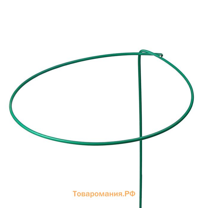 Кустодержатель для цветов, d = 30 см, h = 70 см, ножка d = 0.3 см, металл, зелёный, Greengo