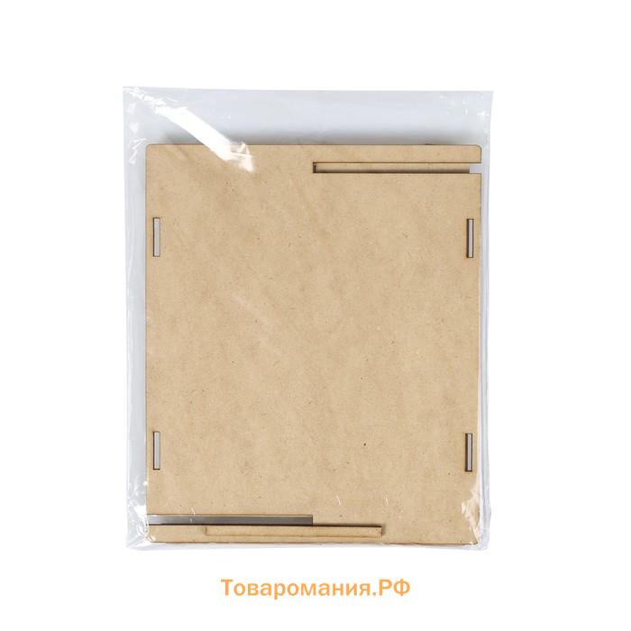 Кормушка - конструктор из ХДФ для птиц «Терция», своими руками, 16×18×23 см, Greengo