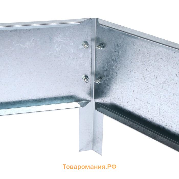 Клумба оцинкованная, d=60 см, высота бортика 15 см, Greengo