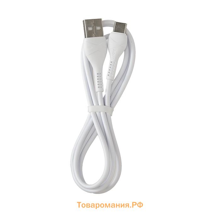 Кабель Hoco X37, Type-C - USB, 3 А, 1 м, PVC оплетка, белый