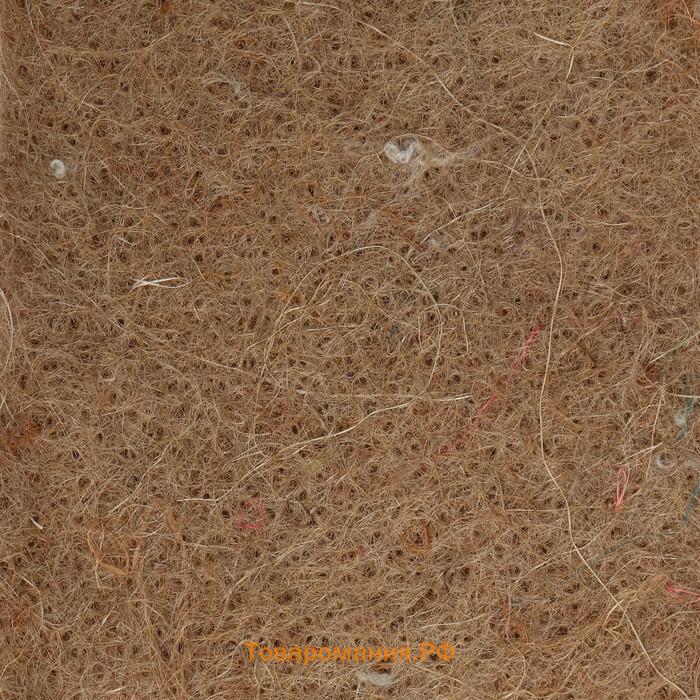Коврик джутовый для выращивания микрозелени, 10×15 см, толщина 1 см, набор 5 шт.