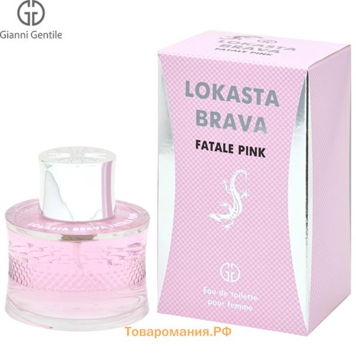 Туалетная вода женская LOKASTA BRAVA FATALE PINK, 95 мл