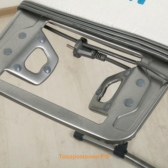 Доска гладильная Nika «Ника 10», 123×39 см, регулируемая высота до 90 см, европодставка, МИКС