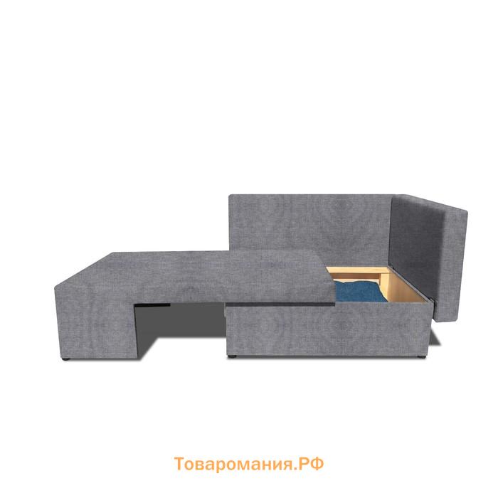 Детский диван «Лежебока», еврокнижка, рогожка savana plus, цвет ash/denim