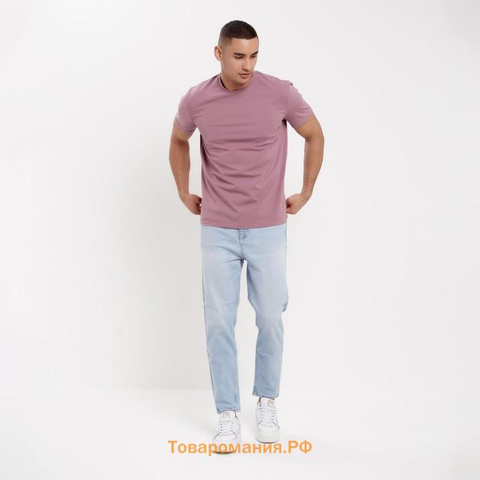 Футболка мужская MINAKU REGULAR FIT: цвет пурпурный, р-р 48