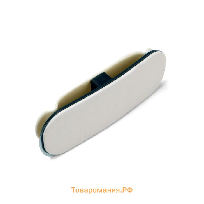 Держатель для проводов 75×30 мм, белый, 4 шт.