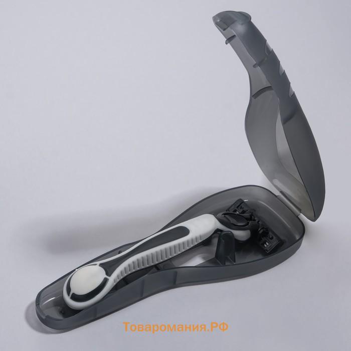 Футляр для бритвы, 16.6×5.2×3 см, чёрный