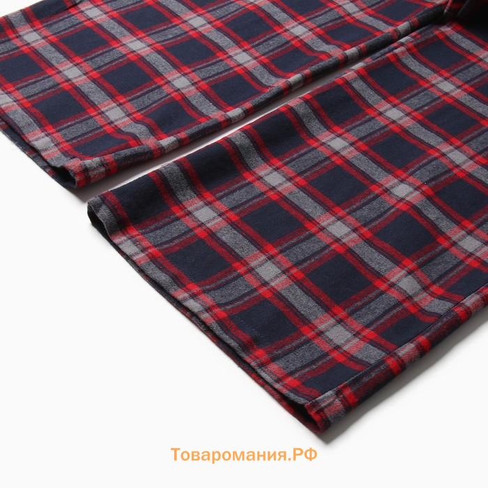 Пижама женская (рубашка и брюки) KAFTAN размер 48-50, синий