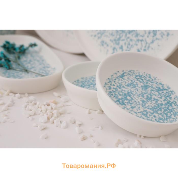 Соусник Magistro «Лунный океан», d=10.2 см, фарфор, белый