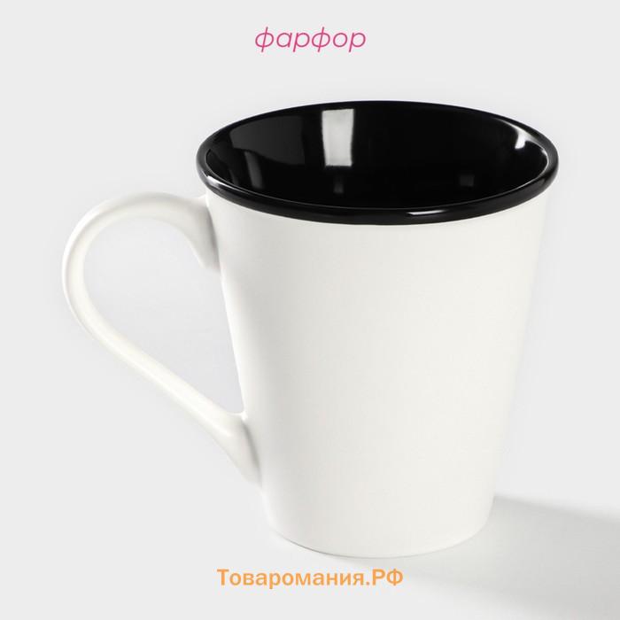 Кружка  «Формула кофе», 340 мл, фарфор, белая, чёрная