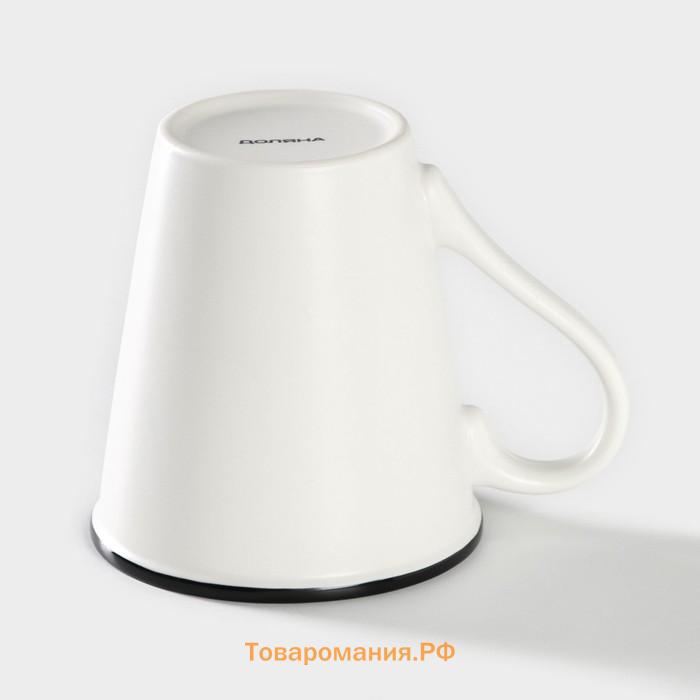 Кружка  «Формула кофе», 340 мл, фарфор, белая, чёрная