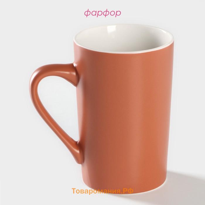 Кружка  Good morning. Coffee, 385 мл, фарфор, коричневая