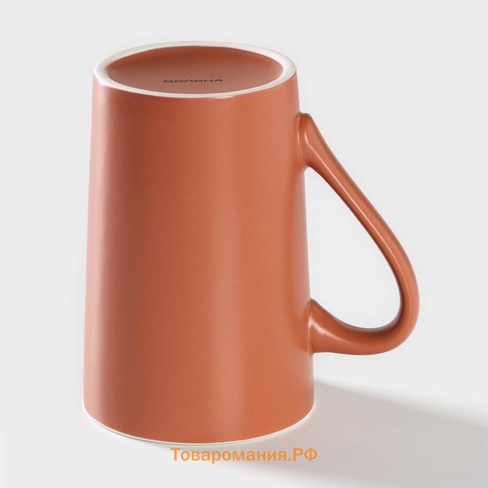 Кружка  Good morning. Coffee, 385 мл, фарфор, коричневая