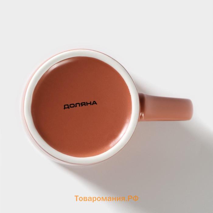 Кружка  Good morning. Coffee, 385 мл, фарфор, коричневая
