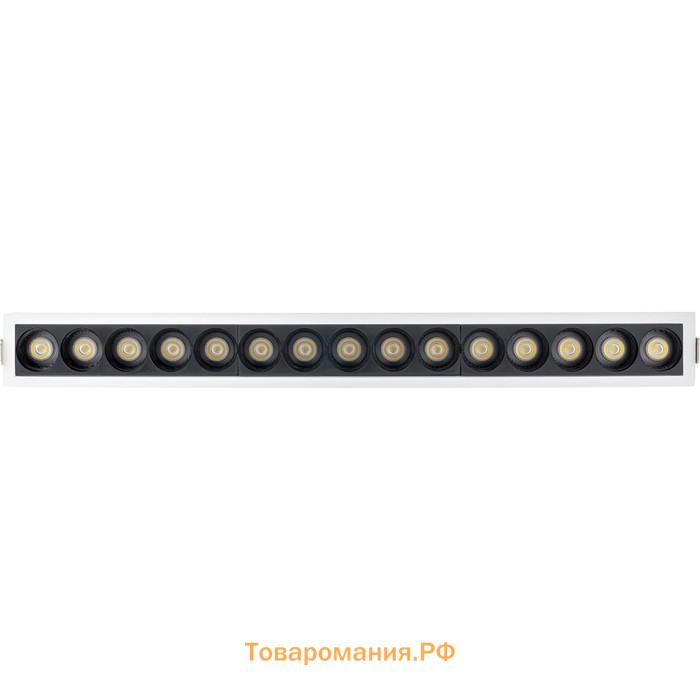 Светильник встраив-й, ARTIN, прямоугольный 414×45х55мм LED 30Вт 2400Лм 4200К Al белый