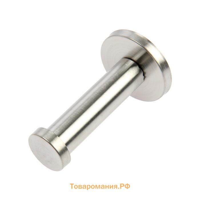 Крючок мебельный ТУНДРА TKO011, однорожковый, 16×70 мм, нержавеющая сталь, 10 шт.