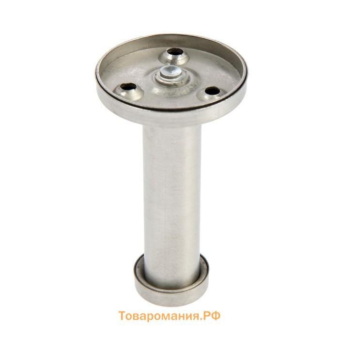 Крючок мебельный ТУНДРА TKO011, однорожковый, 16×70 мм, нержавеющая сталь, 10 шт.