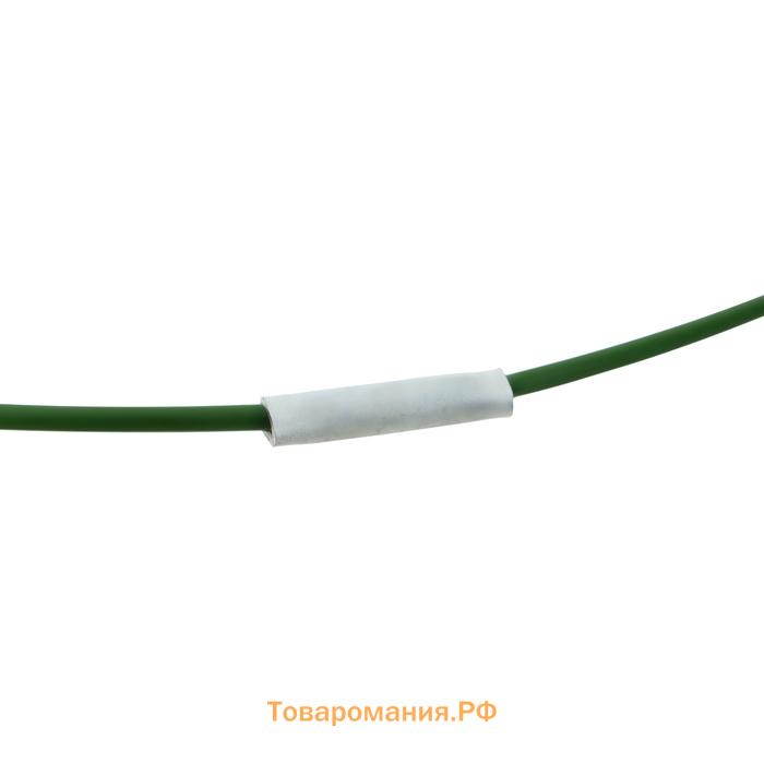 Кустодержатель, d=32–30–28–26–24 см, h=150 см, 5 колец, металл, зелёный, Greengo