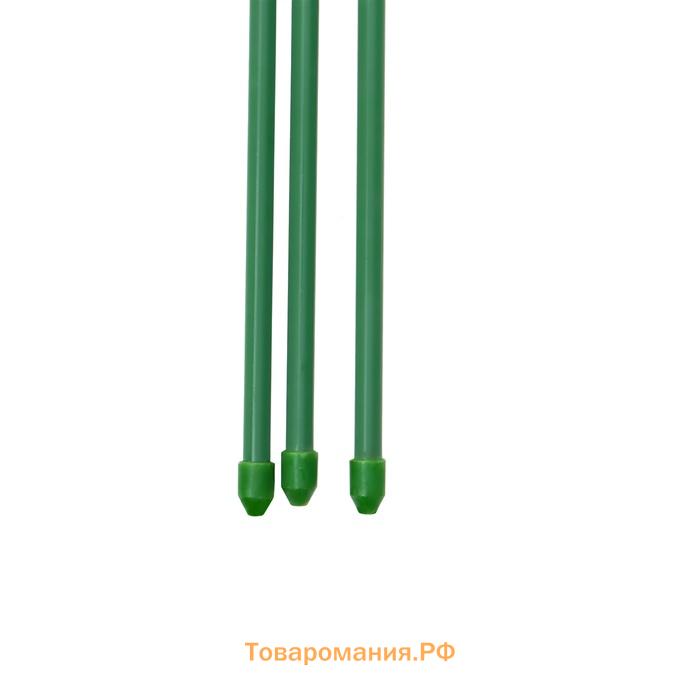 Кустодержатель, d=32–30–28–26–24 см, h=150 см, 5 колец, металл, зелёный, Greengo