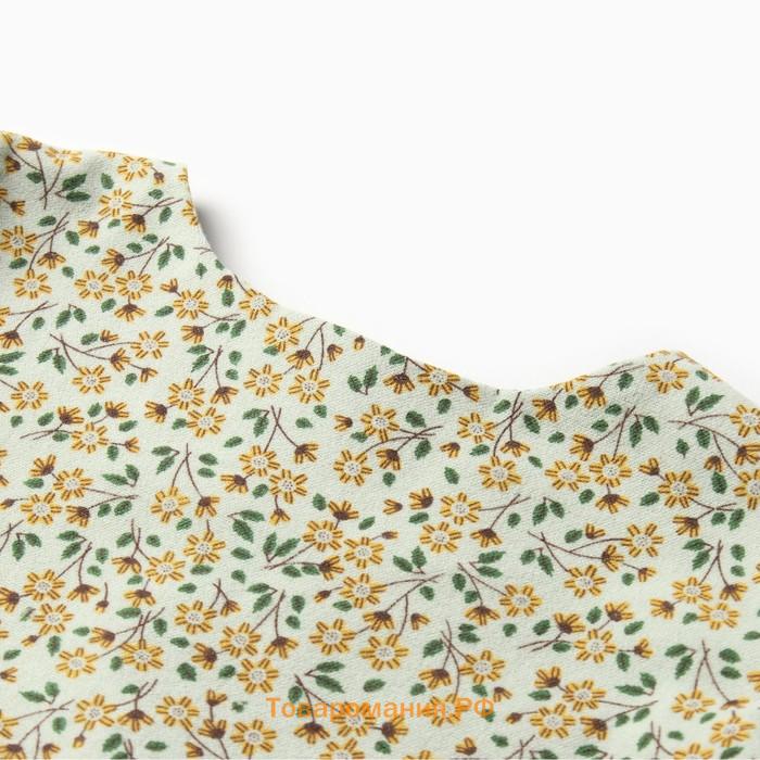 Платье для девочки MINAKU: Cotton collection, цвет фисташковый, рост 122 см
