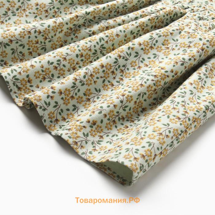 Платье для девочки MINAKU: Cotton collection, цвет фисташковый, рост 122 см