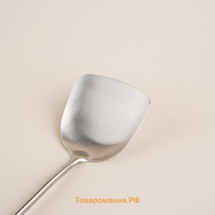 Лопатка SL Home «Рустик», 39×10 см, серебристая