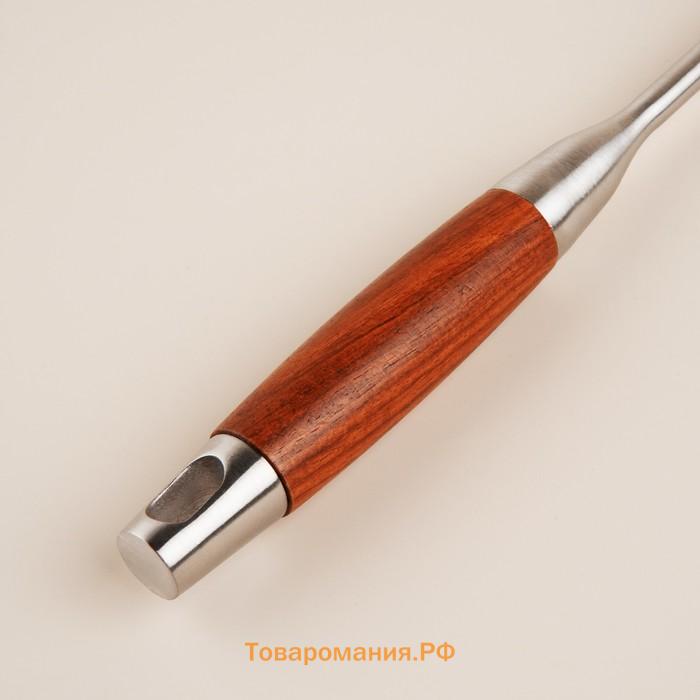 Лопатка SL Home «Рустик», 39×10 см, серебристая