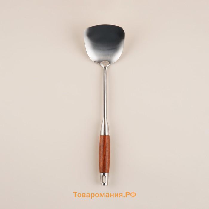 Лопатка SL Home «Рустик», 39×10 см, серебристая