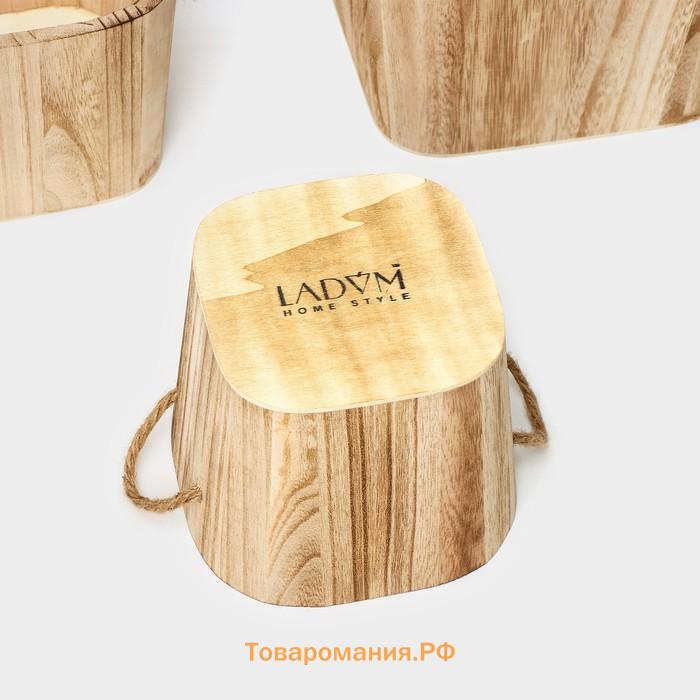 Корзины для хранения LaDо́m, 3 шт., ручной работы