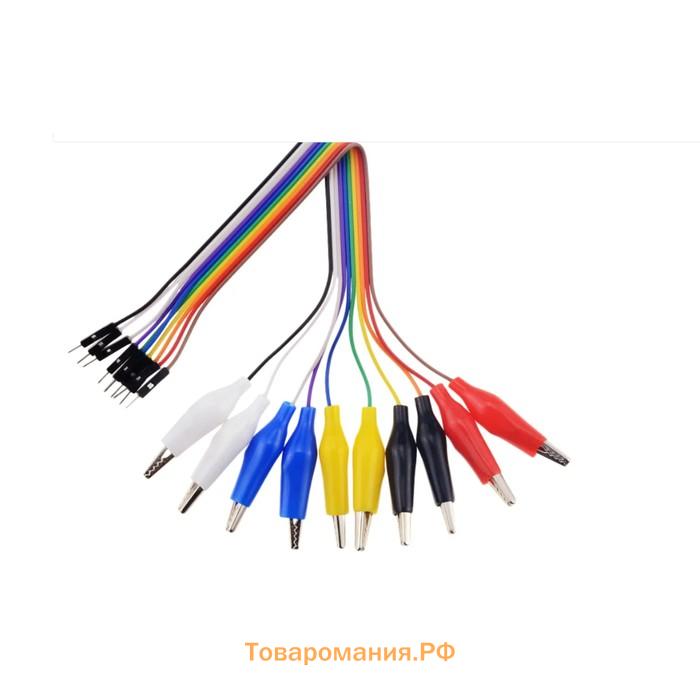 Провод-тестер с зажимом, 30 см, R=9, набор 10 шт.